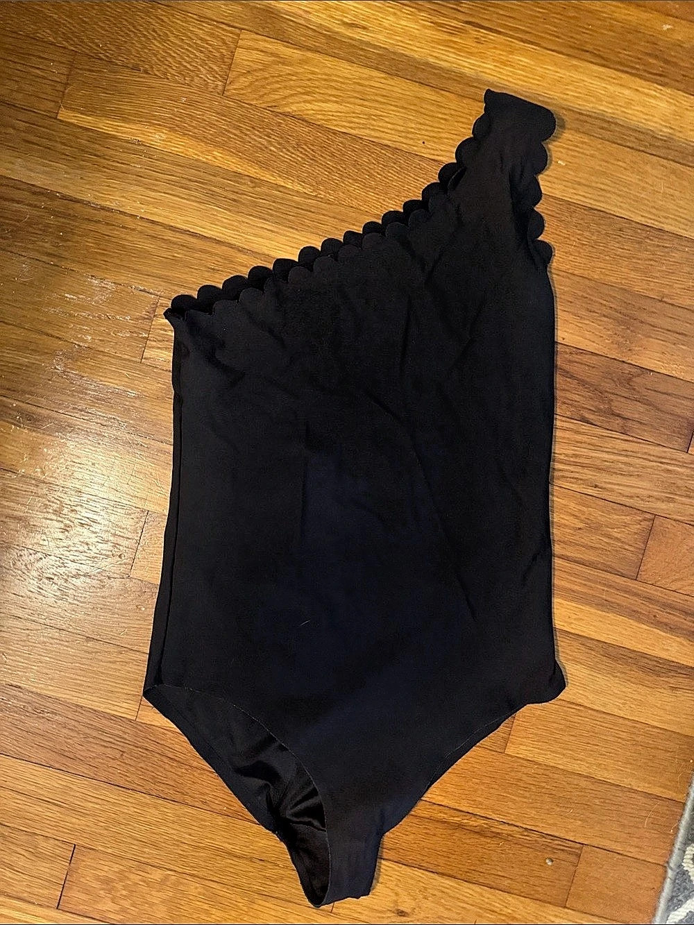 Marysia Santa Barbara One-Shoulder Black bodysuit